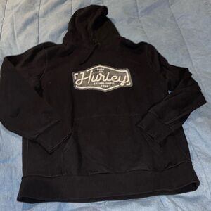 New NWT mens Hurley graphic hoodie black xl hooded sweat shirt